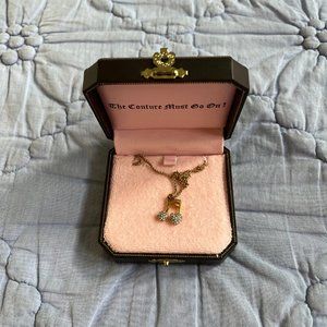 Juicy Couture Music Note Hearts Necklace